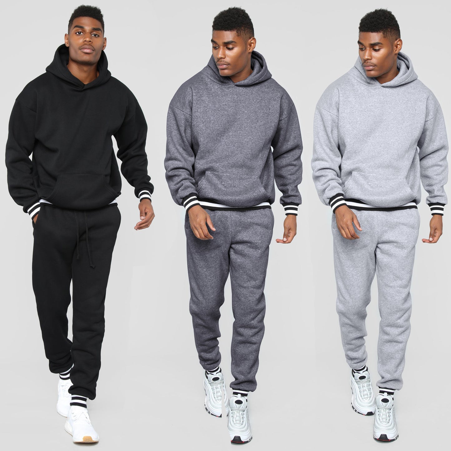 Men's sporty sweatshirt with comfortable joggers in urban style Skorter