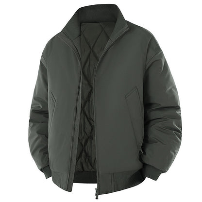 Men's Stylish Quilted Jacket with High Collar Skorter