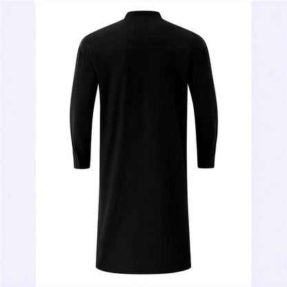 Men's elegant and fashionable kurta with high collar and button details Skorter