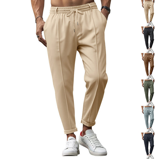 Men's stylish sports trousers with elastic waistband and practical side pockets Skorter