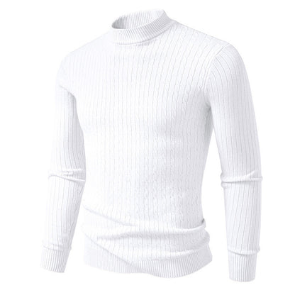 Men's turtleneck sweater made of textured knit Skorter