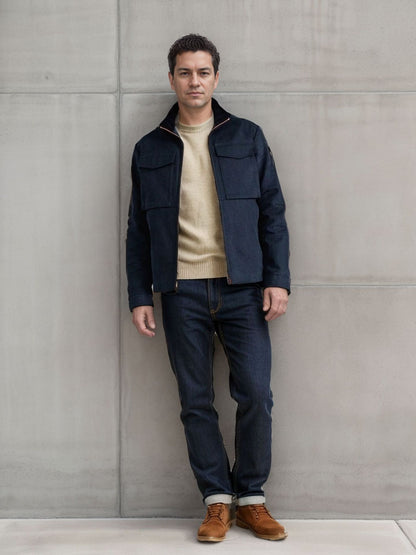 Men's utility jacket with practical pockets and modern design Skorter