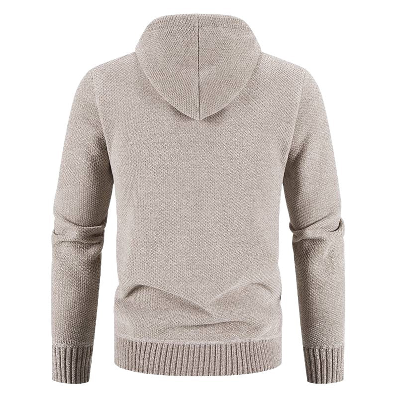 Herrkofta med huva och texturerad design Skorter