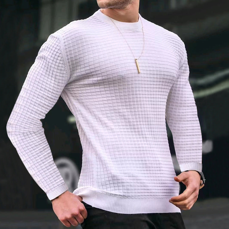 Men's textured long sleeve shirt Skorter