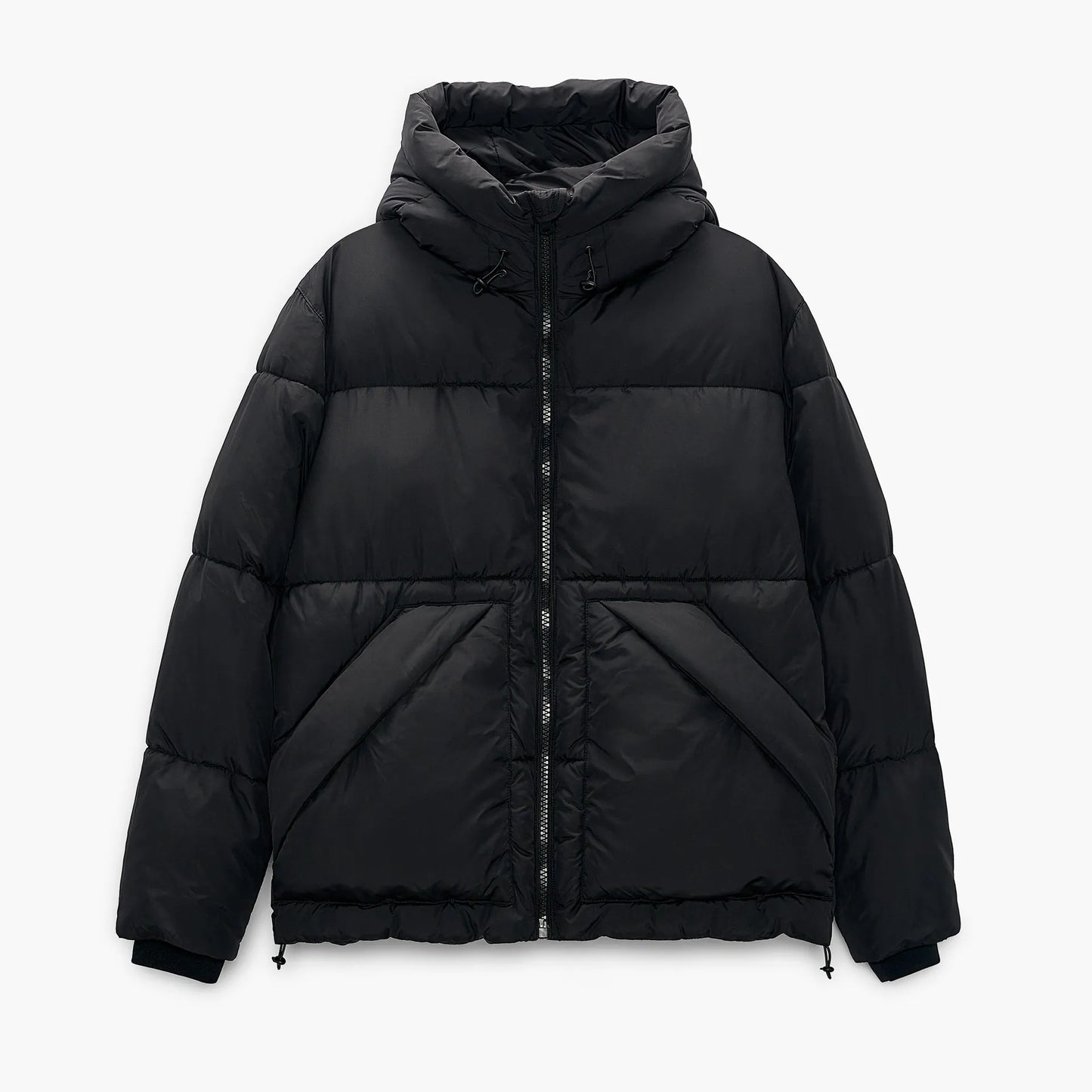 Men's quilted winter jacket with hood and generous pockets Skorter