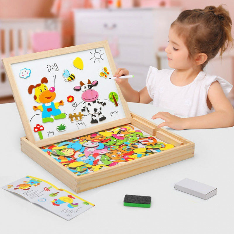 Skorter | 2-in-1 Montessori Drawing Board – Creative Learning & Reusable Kids Drawing Toy