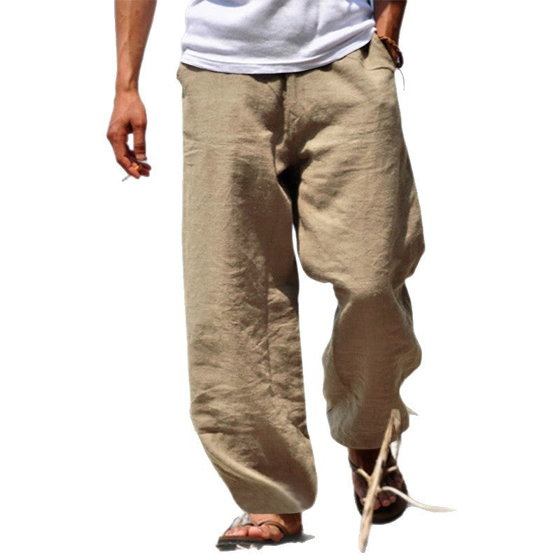 Luftiga linnebyxor för män Skorter