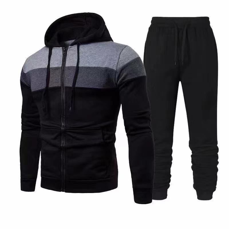 Men's tracksuit with functional hooded top and comfortable jogging pants Skorter