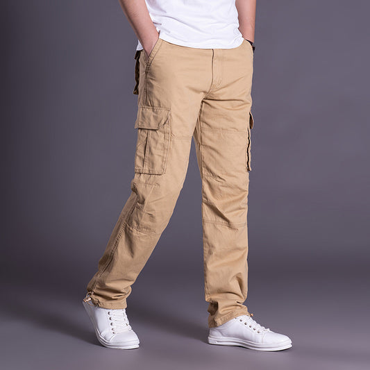 Herr cargobyxor med många fickor Skorter