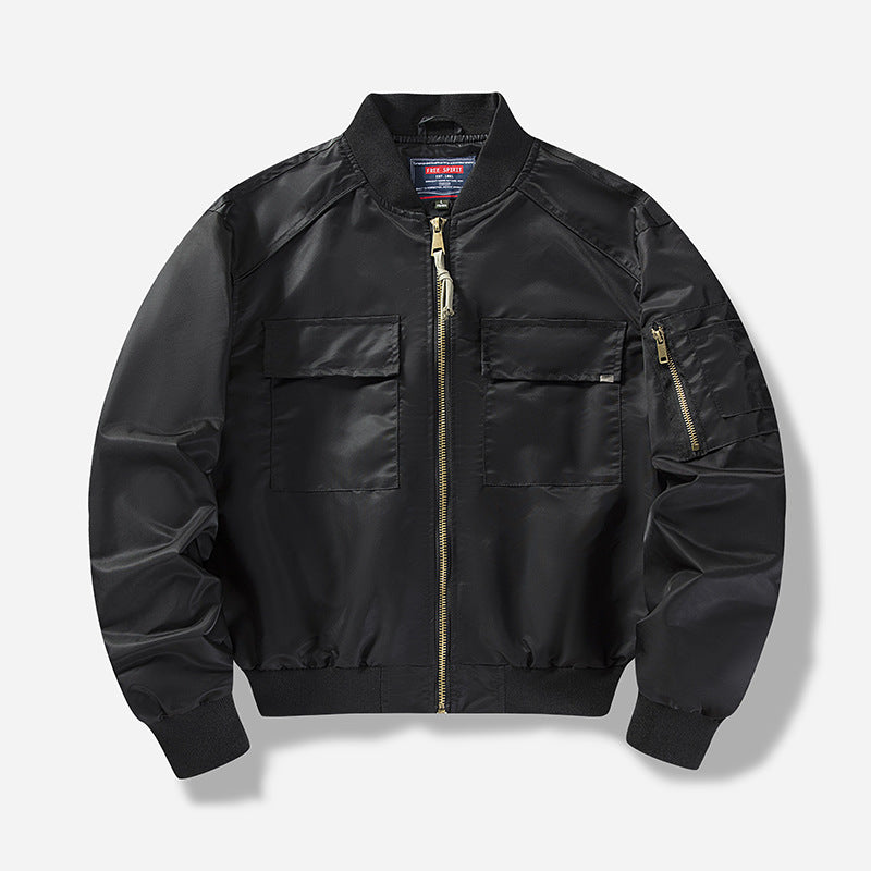 Men's utility bomber jacket with multiple pockets and modular design Skorter