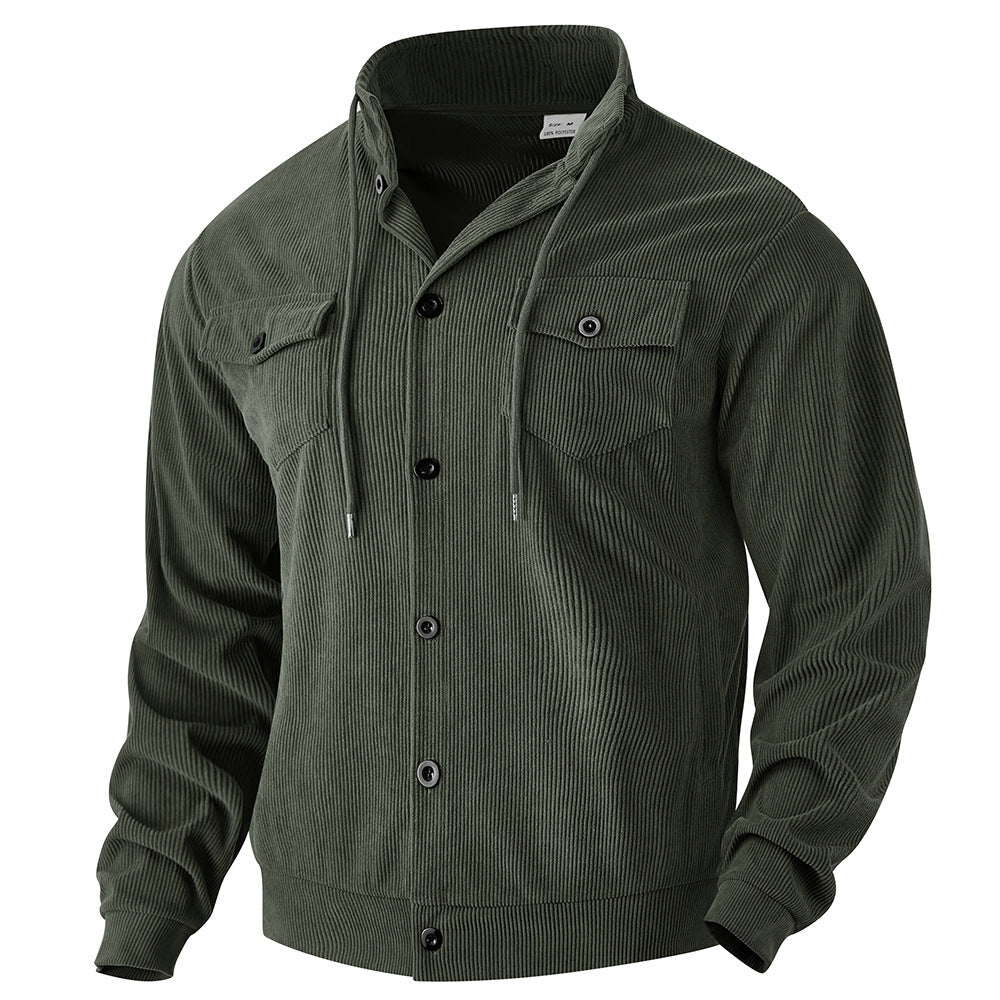 Men's transitional jacket with practical pockets and adjustable collar Skorter