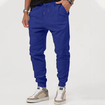 Men's sporty jogging pants with adjustable drawstring and elastic cuffs Skorter