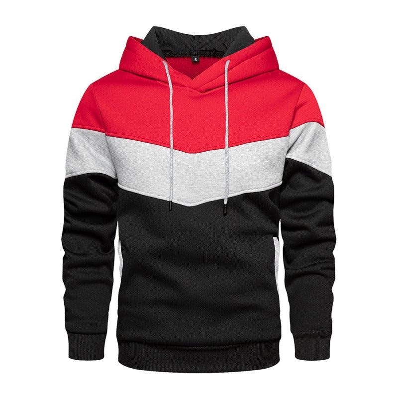 Men's sporty hoodie with modern color block design and breathable properties Skorter