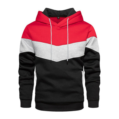 Men's sporty hoodie with modern color block design and breathable properties Skorter