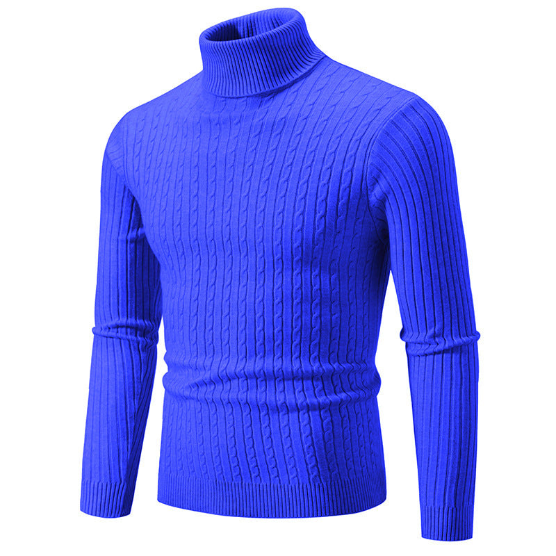 Men's stylish turtleneck sweater made of fine knit Skorter
