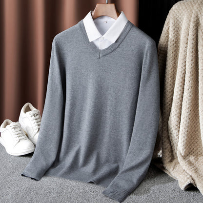 Men's V-Neck Sweater Skorter