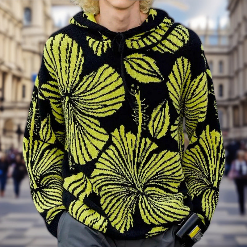 Unisex hoodie with unique floral design Skorter