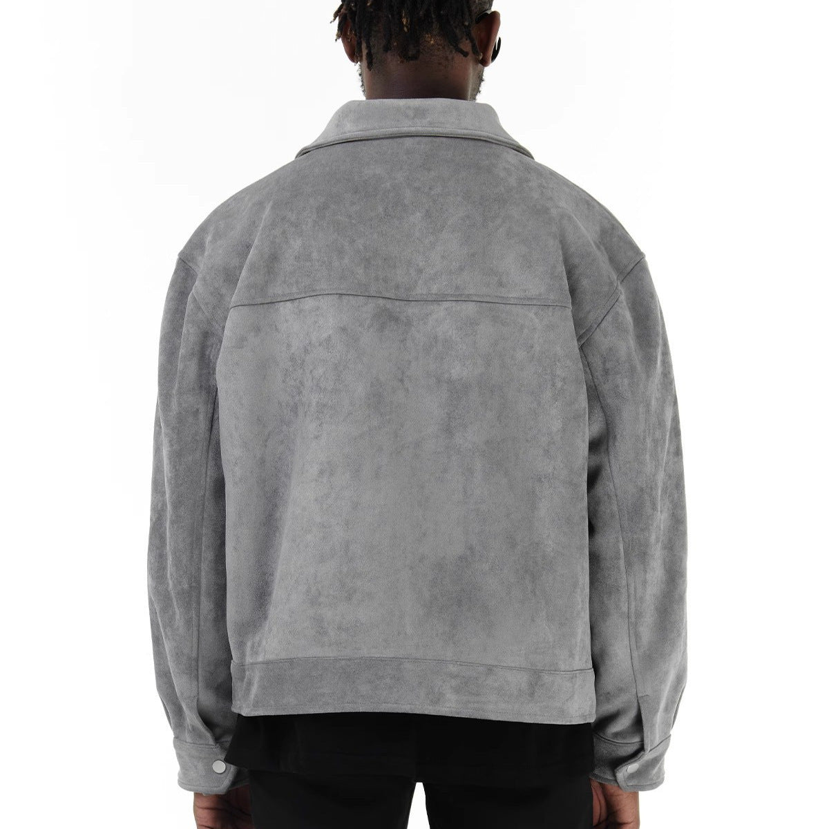 Men's fashion suede jacket with practical pockets Skorter