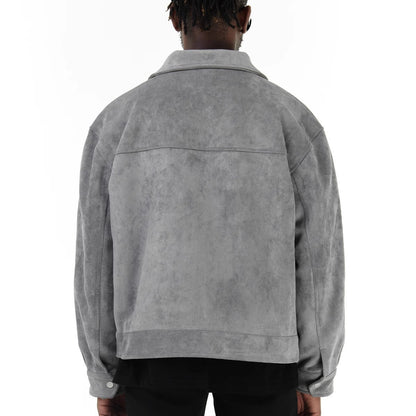 Men's fashion suede jacket with practical pockets Skorter