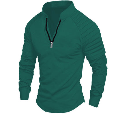 Men's sporty zip pullover with stylish accents Skorter