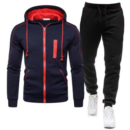 Men's tracksuit with functional zippered pockets and breathable fabric Skorter