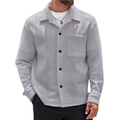 Men's textured leisure jacket Skorter