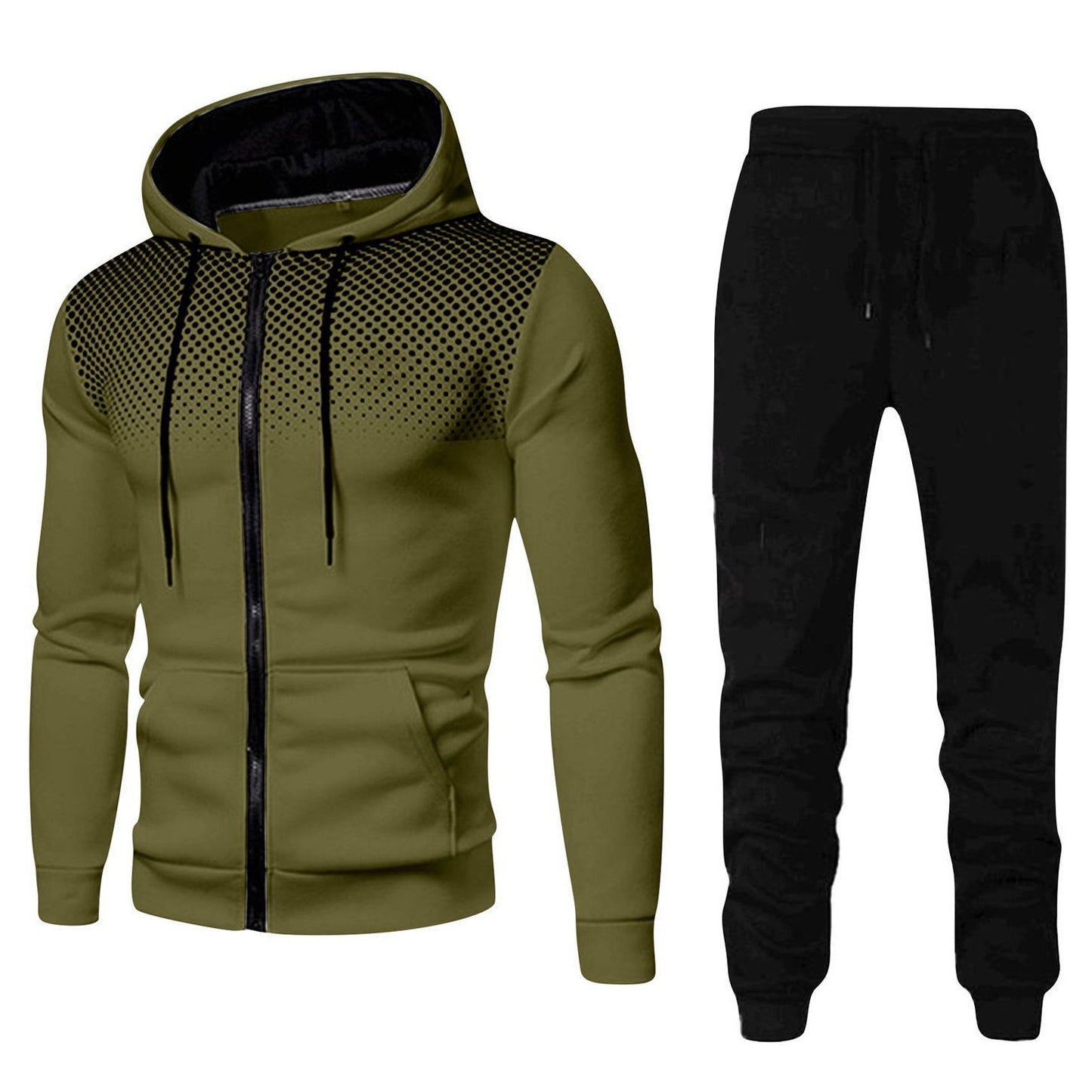 Men's stylish hoodie set with fashionable design and practical pockets Skorter