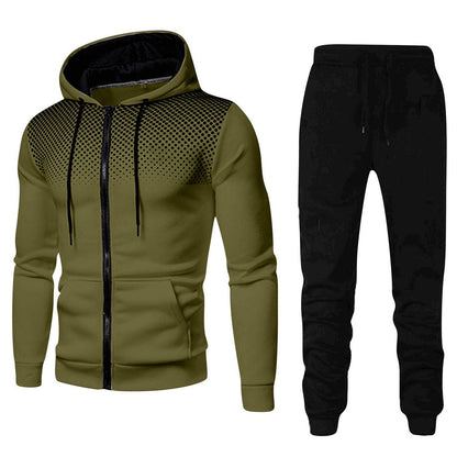 Men's stylish hoodie set with fashionable design and practical pockets Skorter