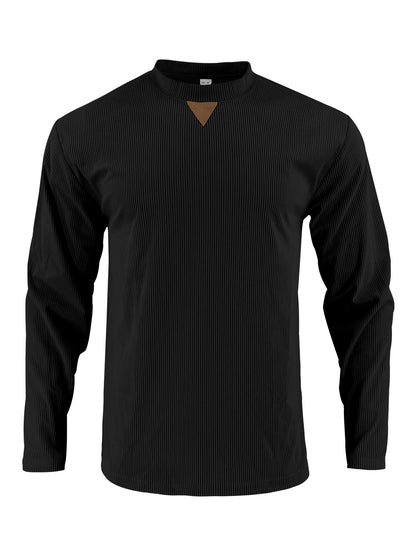 Men's sporty long-sleeve shirt with innovative texture design Skorter