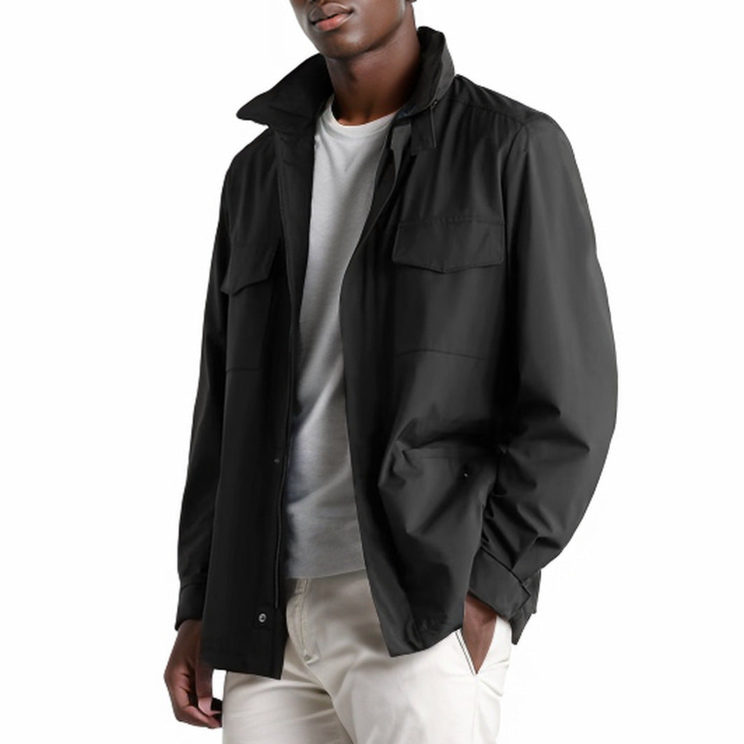 Men's versatile utility jacket with high collar and practical pockets Skorter