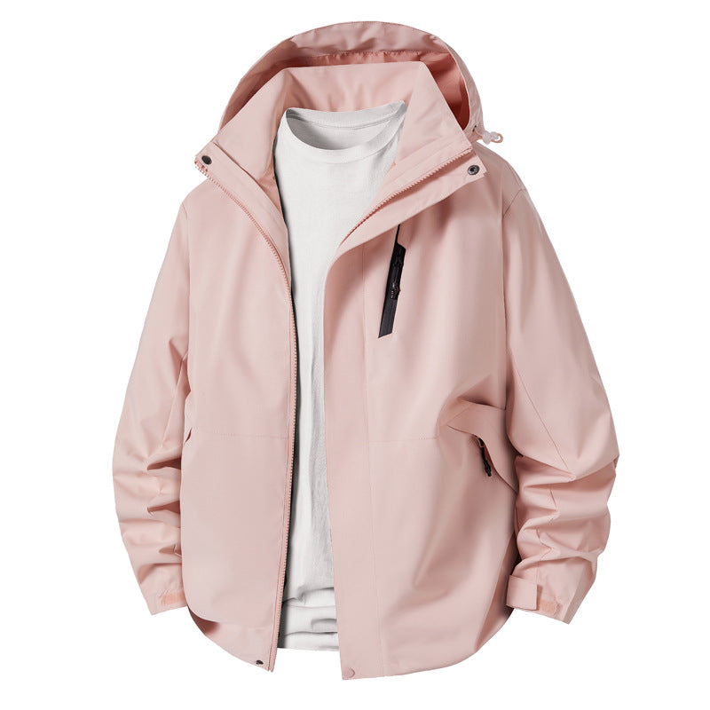 Men's technical transition jacket with adjustable hood rim Skorter