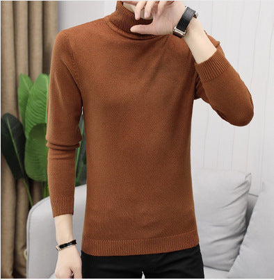 Men's turtleneck sweater made of fine cotton with a fitted cut Skorter
