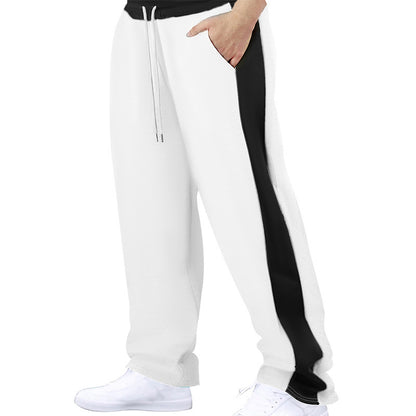 Men's Sporty Relaxed Fit Jogging Pants with Elastic Waistband and Side Pockets Skorter