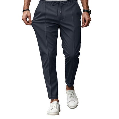 Men's stylish sports trousers with elastic waistband and practical side pockets Skorter