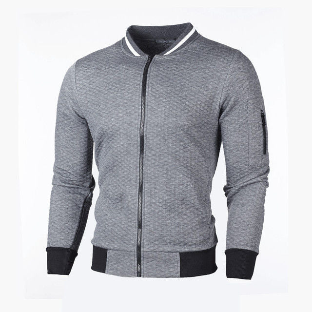 Men's sweatshirt jacket with high-quality structure and secure zip pocket Skorter