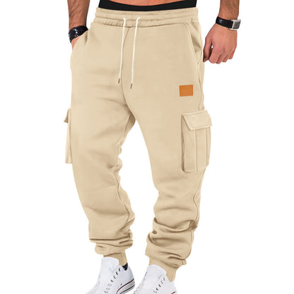 Men's cargo joggers with side pockets and elastic waistband Skorter