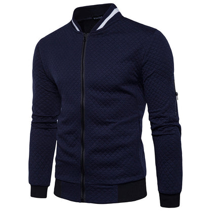 Men's quilted bomber jacket with high-quality material and practical zipper Skorter