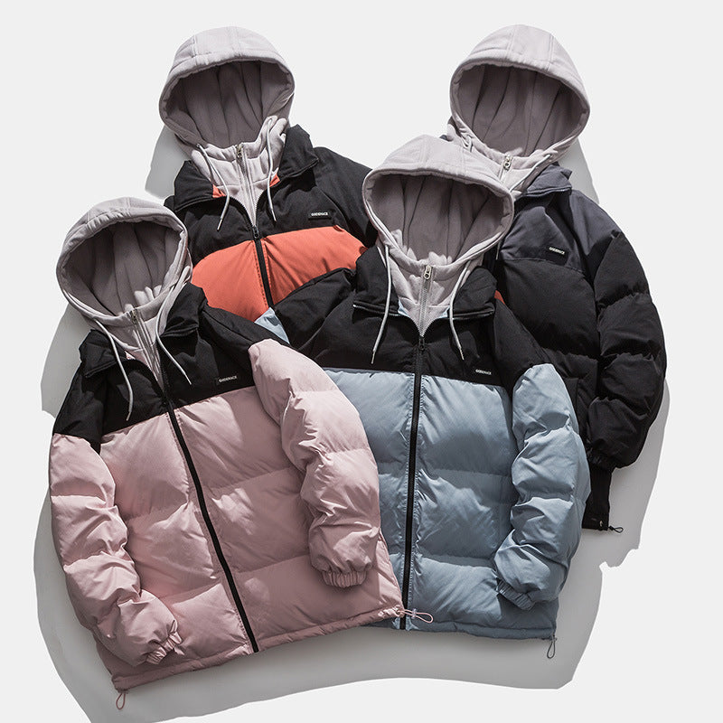 Men's winter jacket with detachable hood and heat-insulating lining Skorter