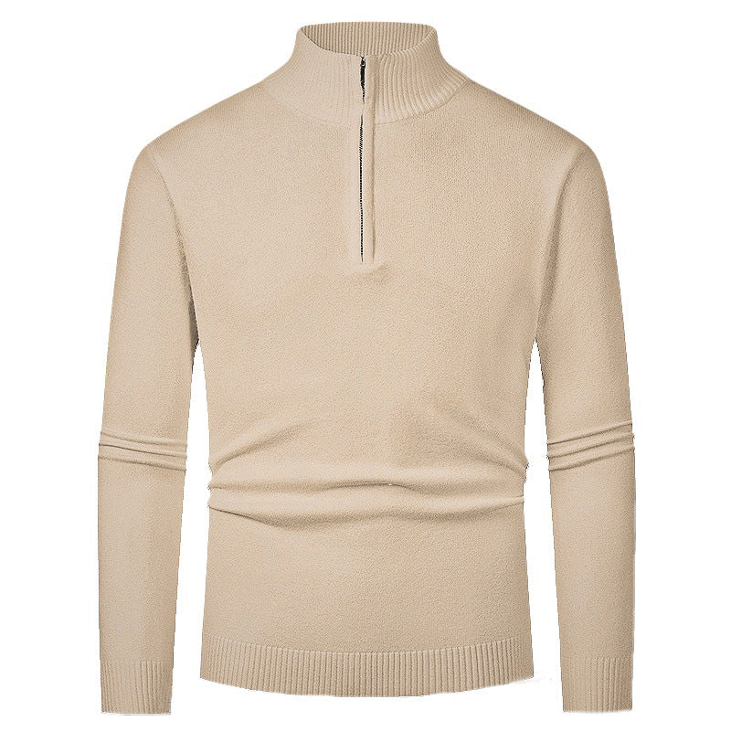 Men's pullover with high collar and zipper Skorter