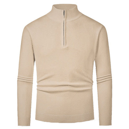 Men's pullover with high collar and zipper Skorter