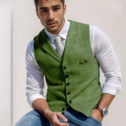 Men's stylish elegant vest with fine fabric Skorter