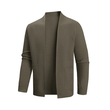 Men's cardigan with textured design and practical pockets Skorter