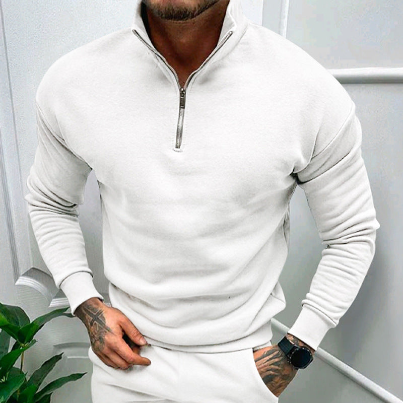 Men's sweatshirt with stand-up collar and zipper Skorter