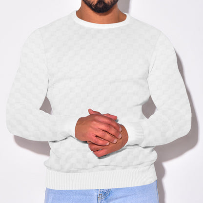 Men's stylish textured sweater Skorter