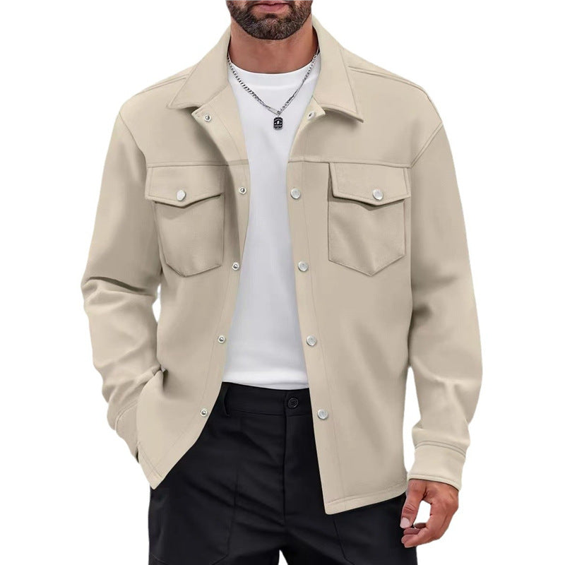 Men's versatile leisure jacket with modern pockets and button details Skorter