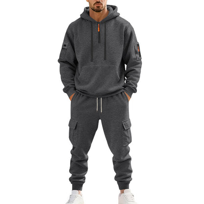 Men's Sporty Tracksuit with Functional Cargo Pockets Skorter