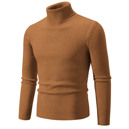 Men's turtleneck sweater made of fine ribbed material Skorter