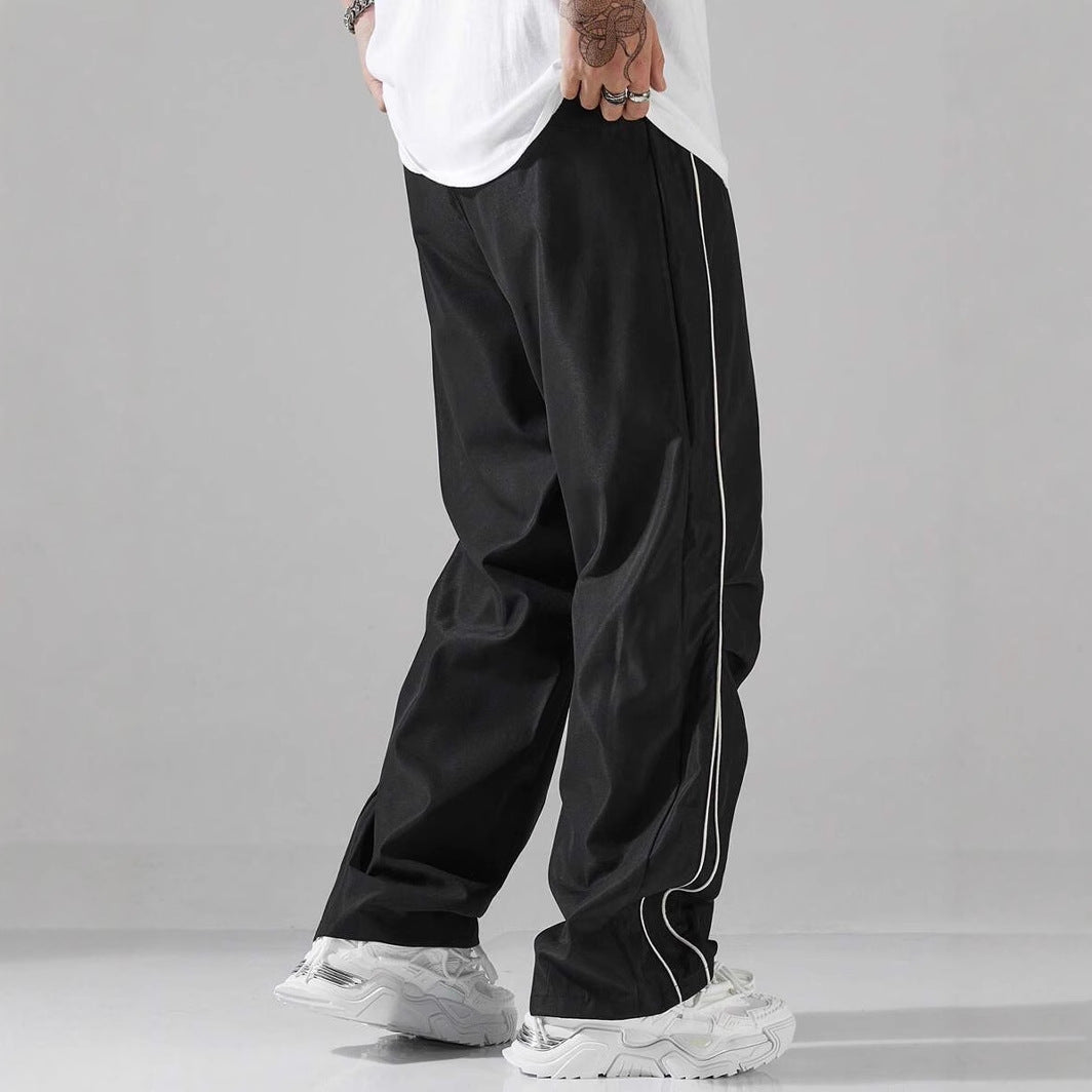 Men's casual sports pants with elastic waistband and side seams Skorter