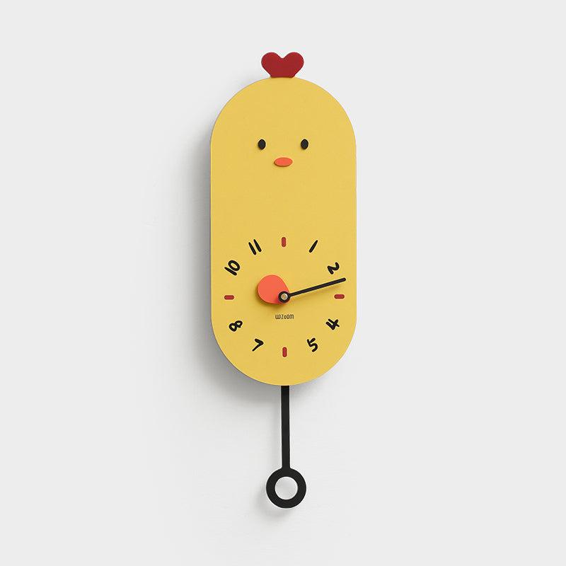 Skorter | Cute Chicken Kids Room Silent Wall Clock