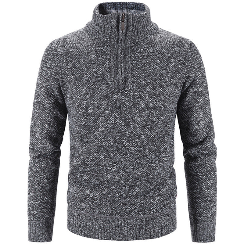 Men's stylish turtleneck sweater with elegant zipper Skorter